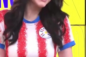 梨形身材太美了！巴拉圭网红美女上节目展示完美身材+笑容