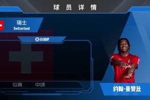 小伙要火啦豪门瞧过来？为瑞士替补双响的曼赞比潜力十足！