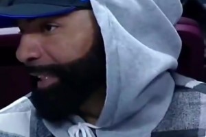 胡子这么浓密爵士名宿布泽尔此前看儿子打球